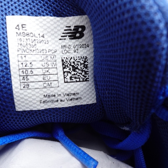 NEW XWIDE 4E Men's New Balance Fresh Foam X 880v14 Sneakers M880L14 Blue - Picture 6 of 8